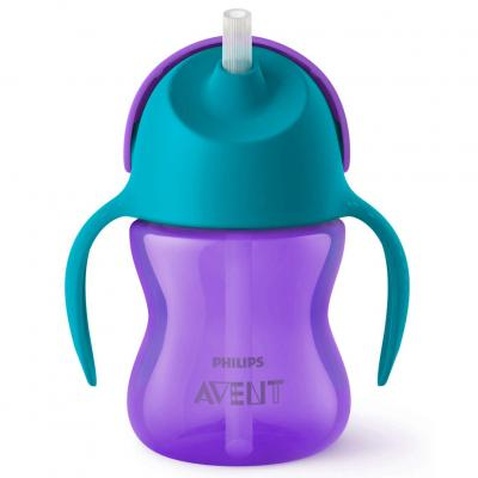 Поїльник-непроливайка Philips AVENT з трубочкою 210 мл 9 міс+, бузковий (SCF796/02)