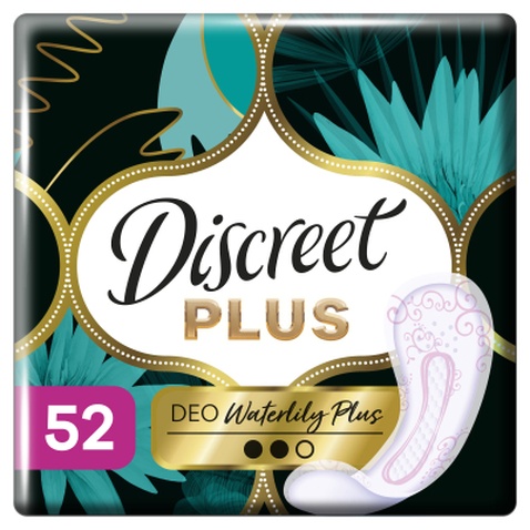 Щоденні прокладки Discreet ZonePlus Deo Waterlilly 52 шт. (8006540231746)