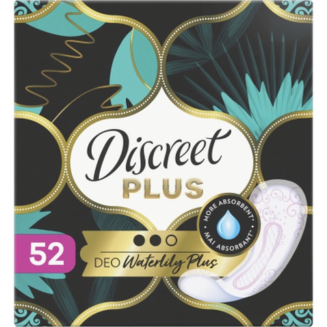 Щоденні прокладки Discreet ZonePlus Deo Waterlilly 52 шт. (8006540231746)