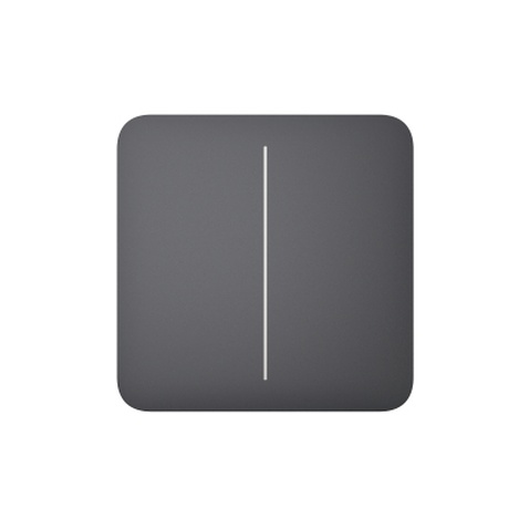 Розумний вимикач Ajax SoloButton 2-gang /Графіт (SoloButton 2-gang /Graphite)