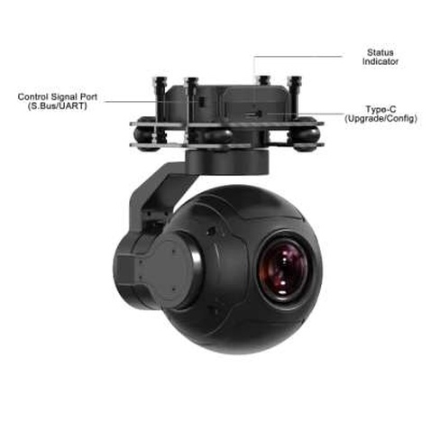 Запчастина для дрона SIYI 2K 4MP QHD 30X Hybrid Zoom Gimbal Camera with 2560x1440 HDR Night Vision 3-Axis Stabilizer Light (ZR10)