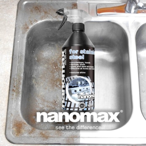 Спрей для чищення кухні Nanomax Pro Для нержавіючої сталі 1000 мл (5901549955156)