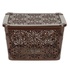 Кошик для зберігання Violet House 0402 №2 Ажур з кришкою Coffee 7 л (0402 №2 Ажур COF з/кр. 7 л)
