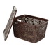 Кошик для зберігання Violet House 0402 №2 Ажур з кришкою Coffee 7 л (0402 №2 Ажур COF з/кр. 7 л)