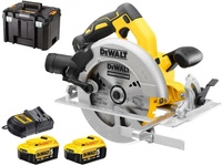 Дискова пила  DeWALT 18В XR Li-Ion, диск 184х16 мм, 3.6 кг, 2x5Ah, кейс TSTAK (DCS570P2)