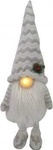 Новорічна фігурка  Novogod`ko Гном білий, 60см, LED ніс (974626)