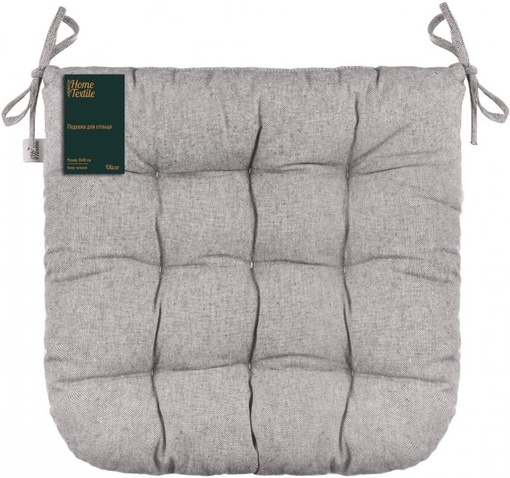Подушка для стільця  Ardesto Oliver, 40х40см, 100% бавовна,  сірий ART02OD