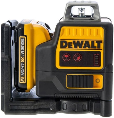 Лазерний нівелір  DeWALT 10.8/12В XR Li-Ion, червоний промінь, 2Ah, кейс (DCE0811D1R)