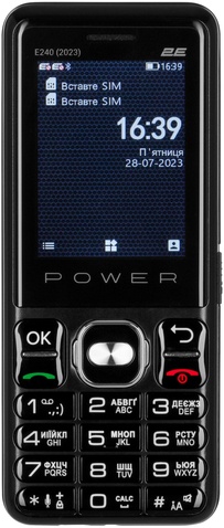 Мобільний телефон 2E E240 2023 Dual Sim Black (688130251068);