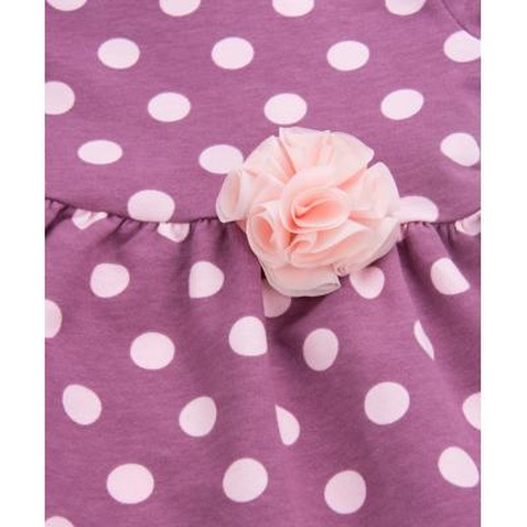 Плаття Breeze в розовый горошек с оборочкой (8659-110G-pink)