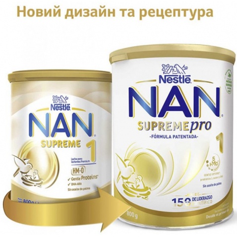 Дитяча суміш Nestle NAN Supreme Pro 1 з олігосахаридами та лактобактеріями +0 міс. 8 (1000045)