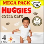 Підгузок Huggies Extra Care Size Розмір 4 (8-16 кг) 76 шт (5029053583167)