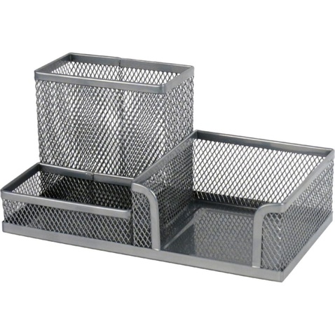 Підставка для дрібниць Axent 203x105x100мм, wire mesh, silver (2116-03-A)