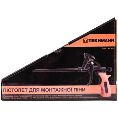 Пістолет для монтажної піни Tekhmann тефлон 350 мм (53301041)