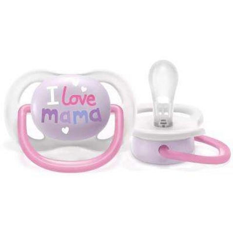 Пустушка Philips AVENT Ultra Air I love… для дівчат 0-6 міс (SCF080/02)