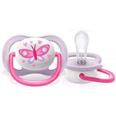 Пустушка Philips AVENT Ultra Air I love… для дівчат 0-6 міс (SCF080/02)