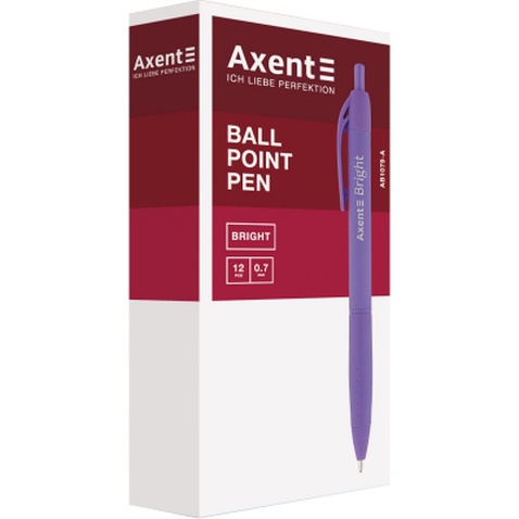 Ручка кулькова Axent Bright автоматична Синя 0.7 мм (AB1079-02-A)
