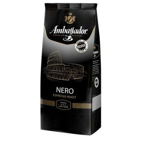 Кава AMBASSADOR в зернах 1000г пакет, "Nero" (am.52309)
