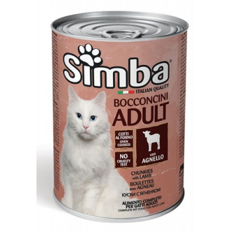 Консерви для котів Simba Cat Wet ягня 415 г (8009470009546)