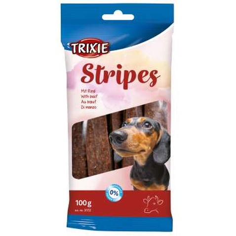 Ласощі для собак Trixie Stripes Light з яловичиною 10 шт 100 г (4011905031729)