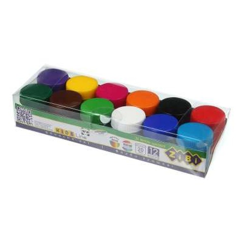Фарби для малювання ZiBi KIDS Line -2 гуаш, 12 кольорів х 20 мл (ZB.6605)