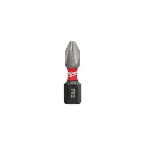 Набір біт Milwaukee SHOCKWAVE, PH2, 25мм, 2шт (4932430852)
