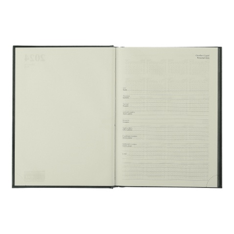 Тижневик Buromax датований 2024 BASE А5 синій (BM.2108-02)