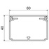 Короб Kopos 60х40mm LH (60х40 LH)