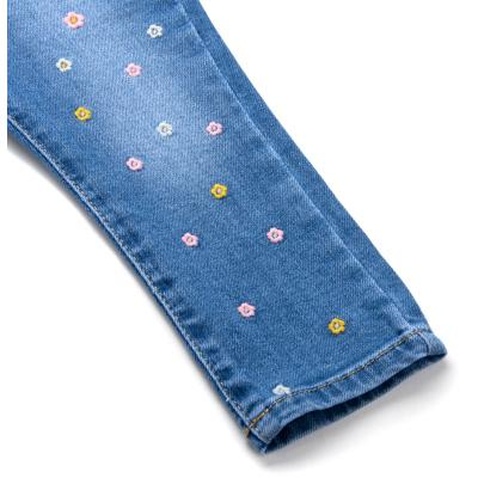 Джинси Breeze джинсові з квіточками (OZ-17703-98G-jeans)