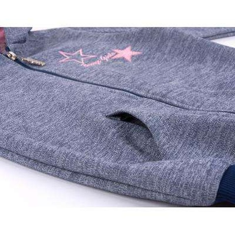 Спортивний костюм Breeze з рожевими лампасами (9553-116G-blue)