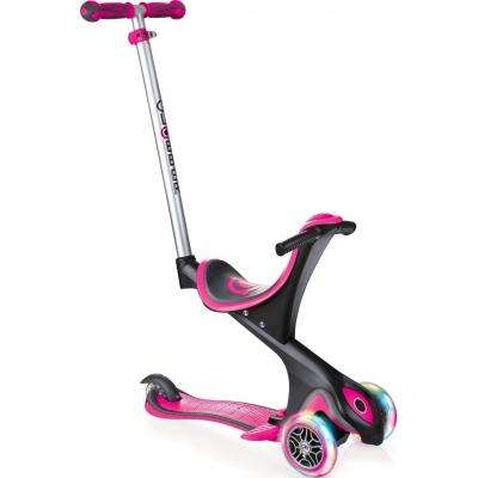 Самокат Globber EVO COMFORT LIGHTS 5 в 1 Рожевий, колеса з підсвіткою (459-110)