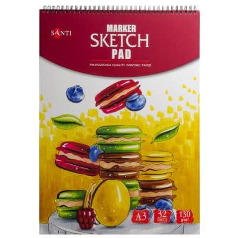 Альбом для малювання Santi для маркерів, А3, 32 листа (742751)