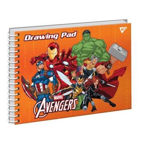 Альбом для малювання Yes А4 Marvel на спіралі, 20 аркушів (130474)
