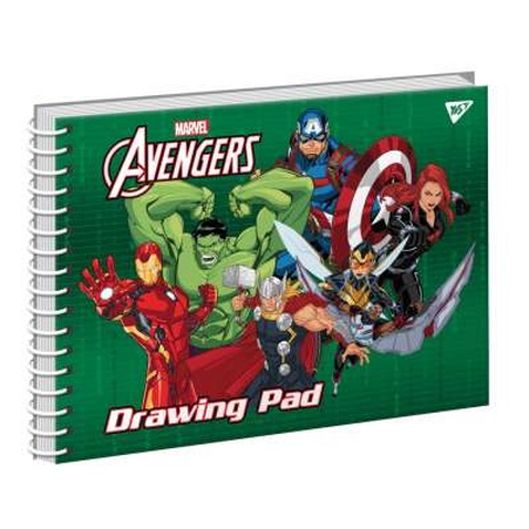 Альбом для малювання Yes А4 Marvel на спіралі, 20 аркушів (130474)