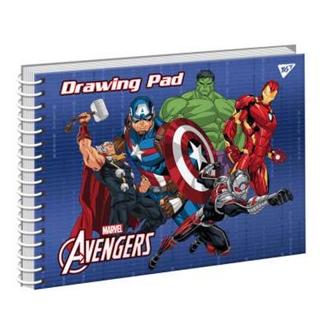 Альбом для малювання Yes А4 Marvel на спіралі, 20 аркушів (130474)