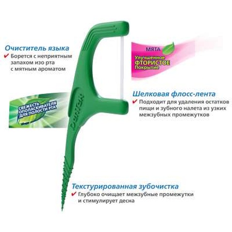 Флос-зубочистки DenTek Освіжаюче очищення 75 шт. (47701002575)