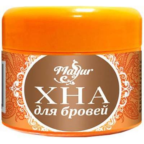 Хна Mayur для брів Світло-коричнева 20 г (4820189561583)