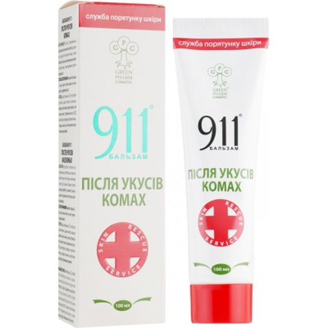 Бальзам для тіла Green Pharm Cosmetic 911 після укусів комах 100 мл (4820182110870)