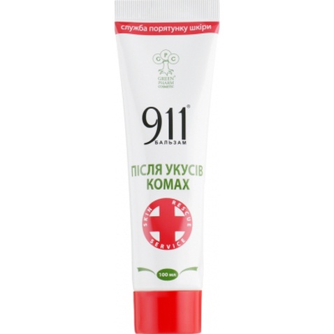 Бальзам для тіла Green Pharm Cosmetic 911 після укусів комах 100 мл (4820182110870)