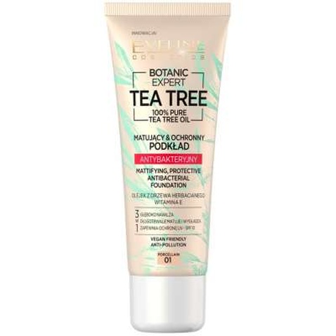 Тональний крем Eveline Cosmetics Botanic Expert Antibacterial 01 - Porcelain 30 мл (5903416021629)