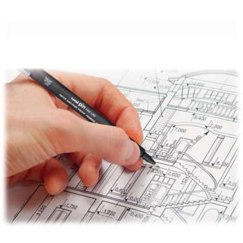 Лайнер UNI Pin Fine Linе Black 0.4 мм (PIN04-200.Black)