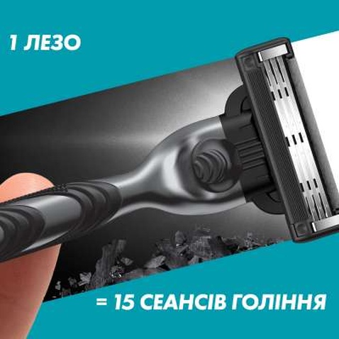 Змінні касети Gillette Mach3 Charcoal Деревне вугілля 8 шт. (8700216085472)