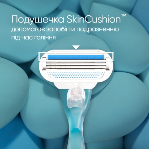 Набір косметики Gillette Станок для гоління Venus Smooth + 2 змінних леза + Гель для гоління Satin Care Алое Вера 75 мл (8700216077217)
