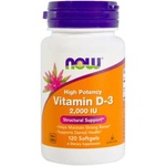 Вітамін Now Foods Вітамін D-3 2000IU, 120 желатинових капсул (NOW-00367)