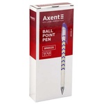 Ручка кулькова Axent Breeze синя 0.5 мм Корпус асорті (AB1049-07-A)
