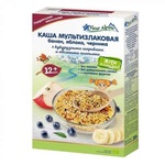 Дитяча каша Fleur Alpine безмолочна мультизлакова банан-яблуко-чорниця 200 г (1184019)