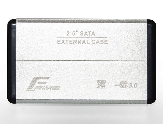 Кишеня зовнішня Frime SATA HDD/SSD 2.5", USB 3.0, Metal, Silver (FHE21.25U30)