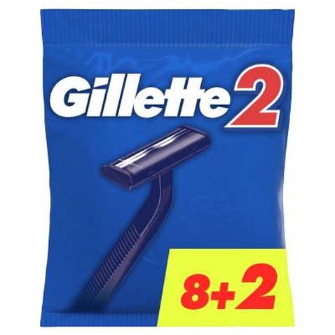 Бритва Gillette 2 одноразова 10 шт. (7702018874293)