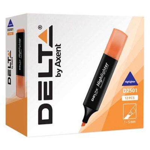 Маркер Delta by Axent Highlighter D2501, 2-4 мм, chisel tip, pink (D2501-10)