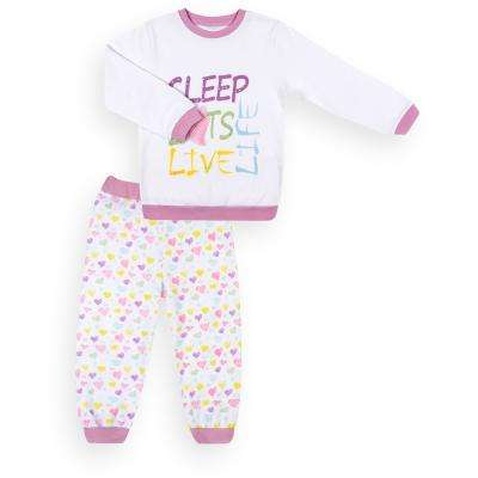 Піжама Bibaby з сердечками (59249-80G-beige)